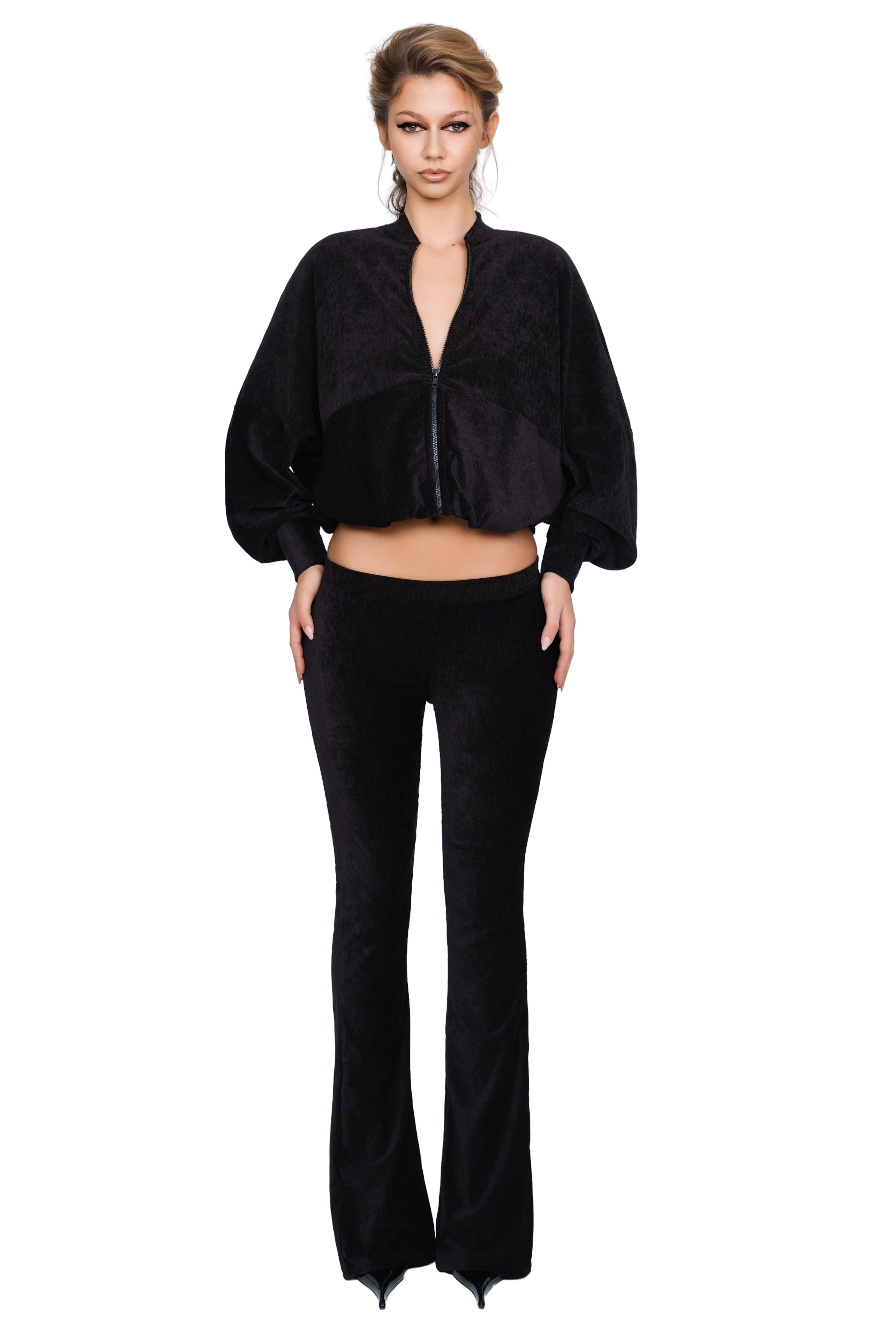 Palla Bianca Bomber Jacket - Obsidian Plush